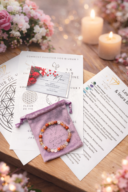 Bracelet Harmonie & Sérénité – Acier Argenté et Énergie Positive