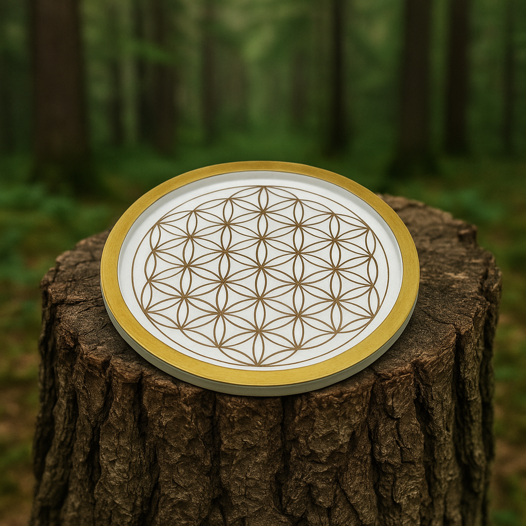 Vide-Poche Spirituel Fleur de Vie – Rechargement des Pierres & Décoration Zen