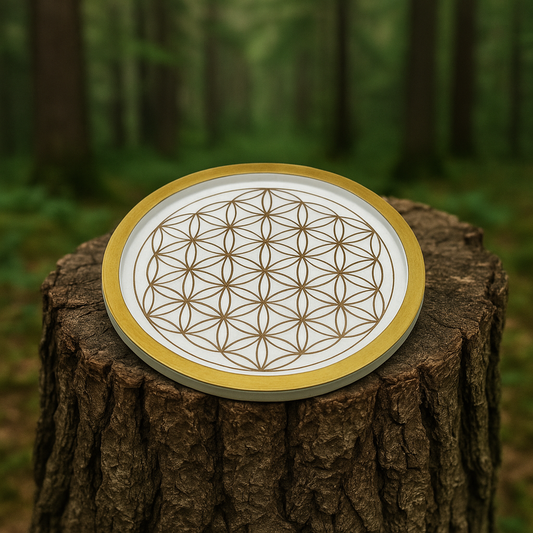 Vide-Poche Spirituel Fleur de Vie – Rechargement des Pierres & Décoration Zen