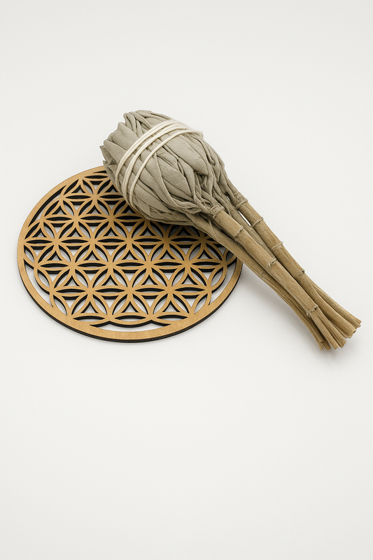 Duo Fleur de Vie & Sauge Blanche – Purification Énergétique & Rechargement des Pierres