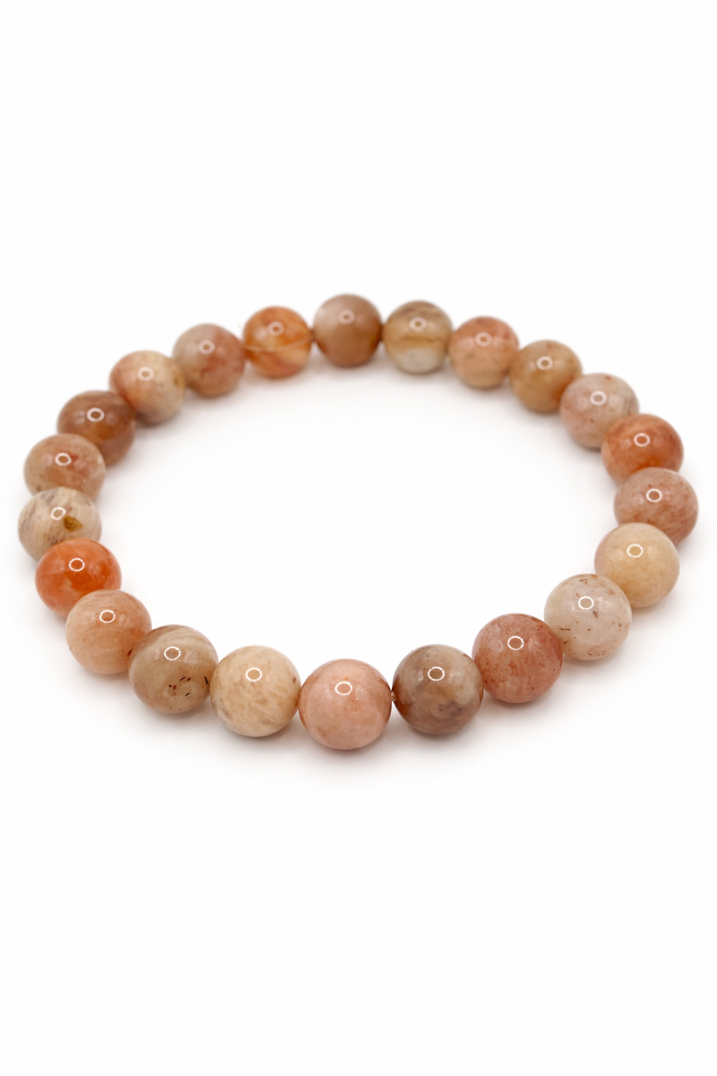 Bracelet Pierre de Soleil 8mm – Pierre Naturelle Femme | Vertus & Bienfaits