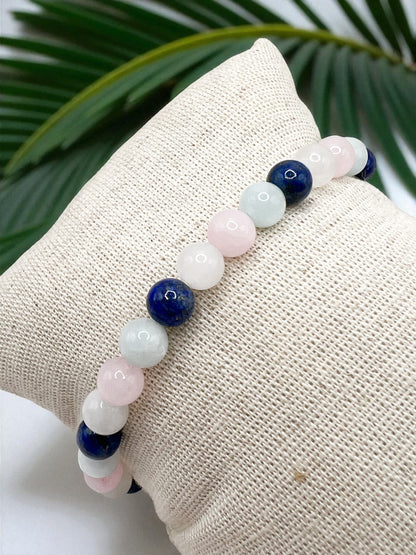 Bracelet Grossesse en Pierres Naturelles – Protection & Harmonie pour Future Maman