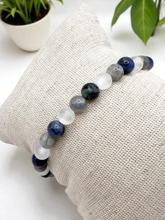 Bracelet Pierre  Sommeil Réparateur | Bijou Énergie Positive, Sérénité & Relaxation Nocturne