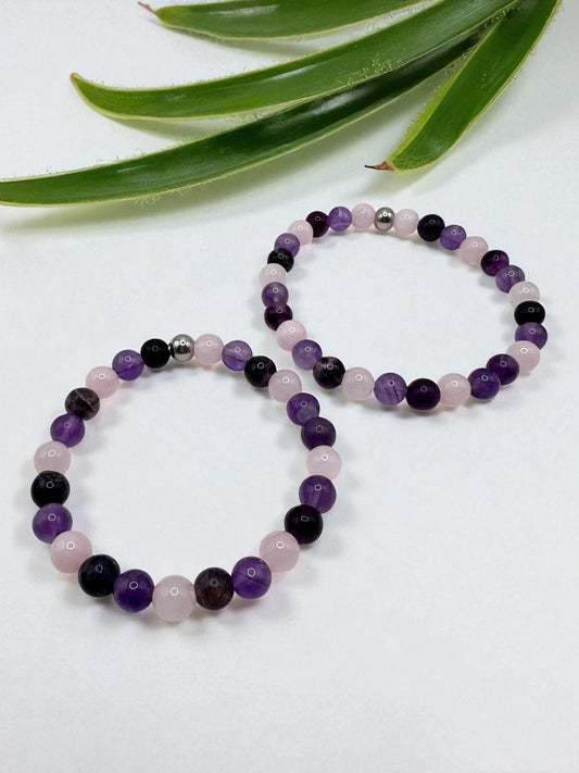 Bracelets Spécial Rentrée Scolaire – Duo Parent & Enfant en Pierres Naturelles