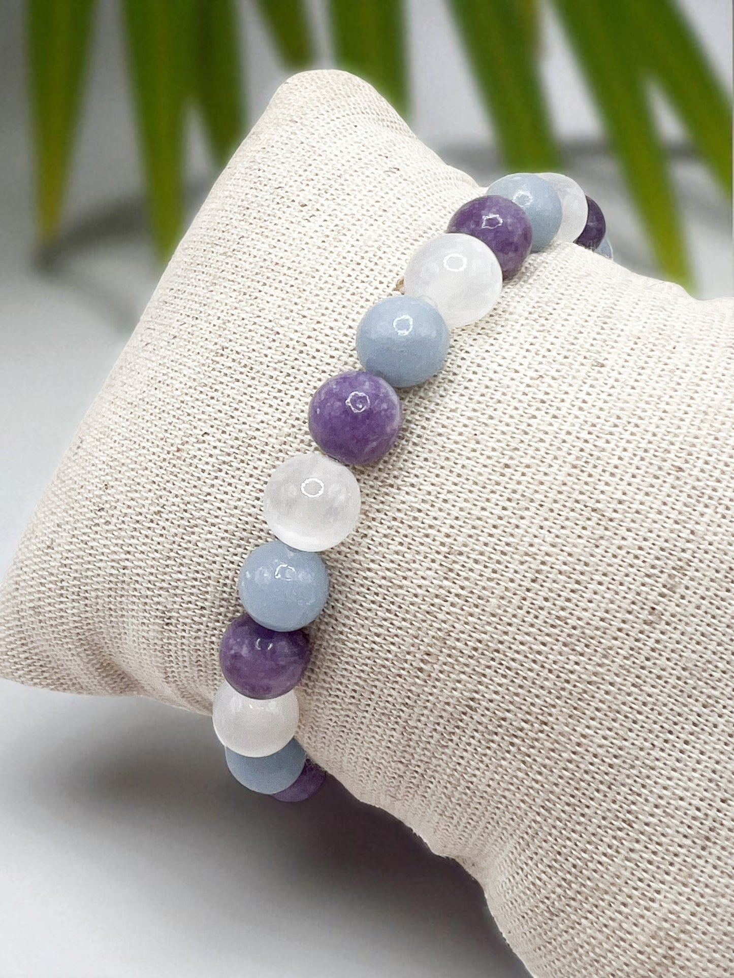 Bracelet Anti-Insomnie & Cauchemars – Pierres Naturelles 8 mm.  Sommeil Réparateur & Protection Nocturne