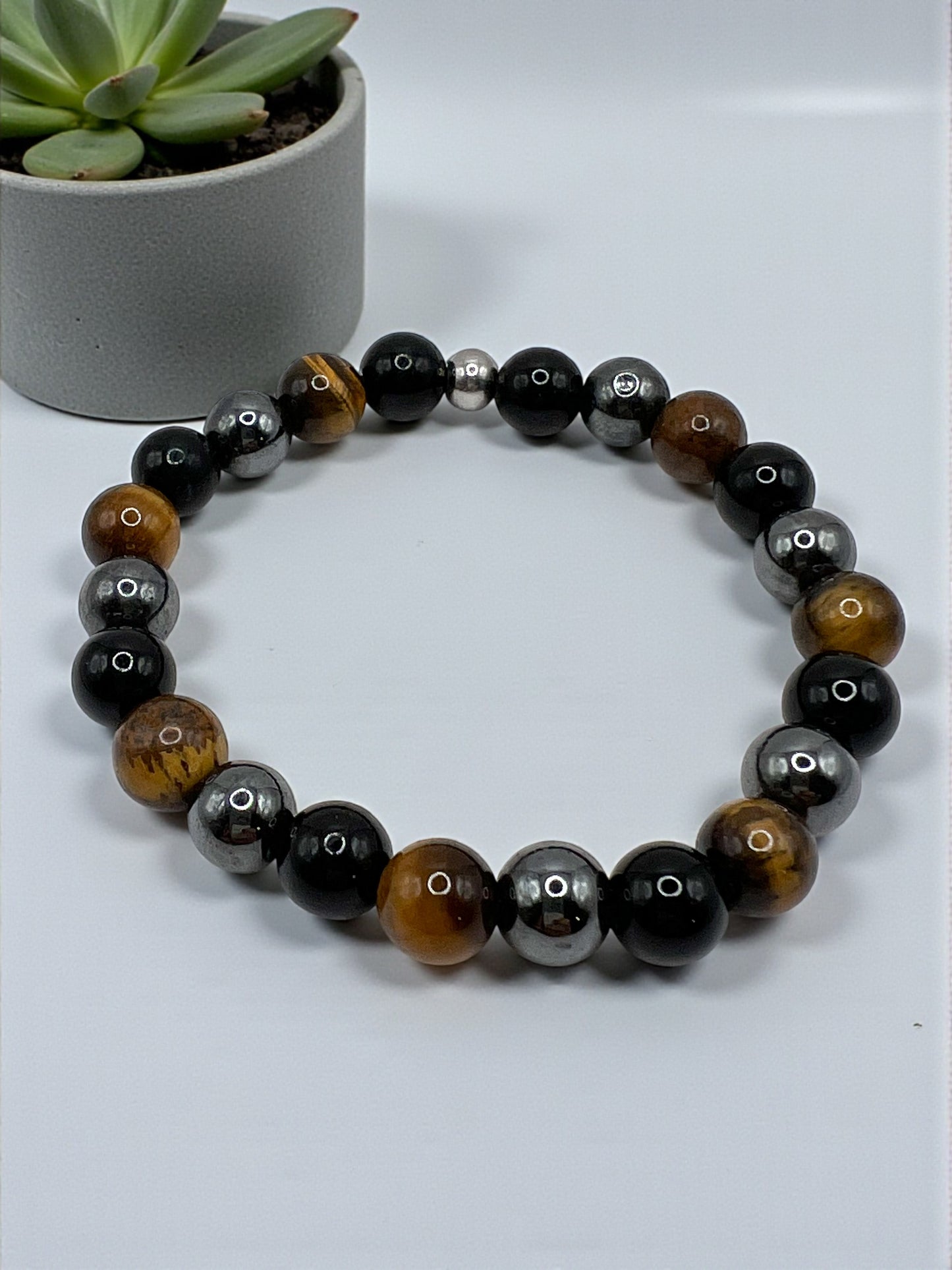 Bracelet de Protection en Pierres Naturelles – Énergie Positive & Bouclier Spirituel