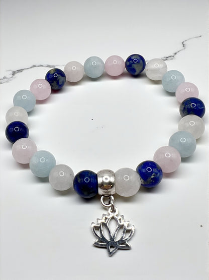 Bracelet Grossesse en Pierres Naturelles – Protection & Sérénité