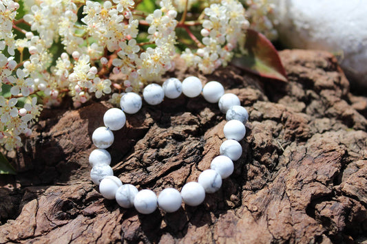 Bracelet en pierres naturelles Howlite