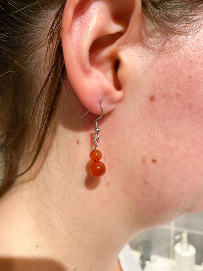 Boucles d'oreilles Cornaline