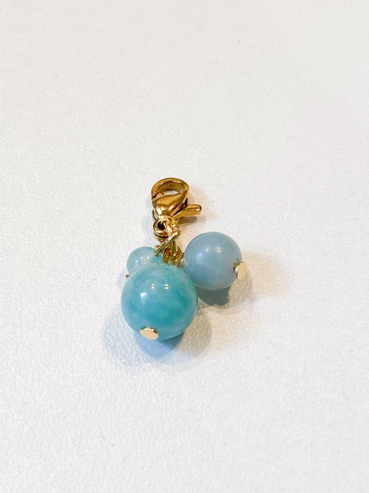 Charm Amazonite Doré